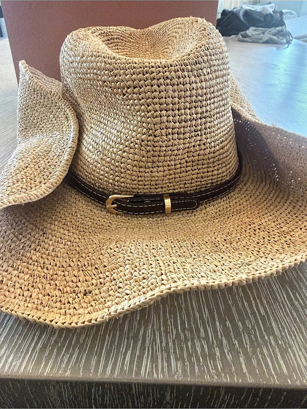 Miu Raffia Raffia Cowboy Hat NWT - Picture 4 of 9